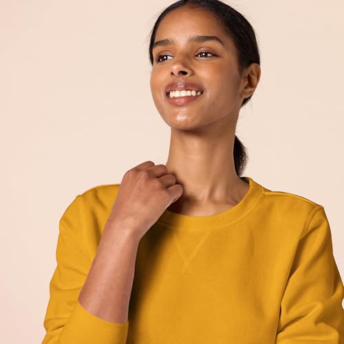 Image of Amazon Essentials Women's Fleece Crewneck Long Sleeve Pullover Sweatshirt (Available in Plus Size)