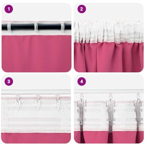Rideaux occultants pour chambre de bébé rose clair créant un cocon de douceur - 7