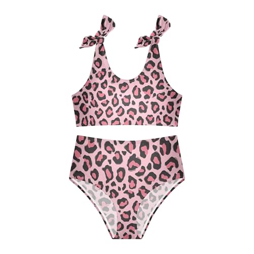 Image of Girls Tankini Swimsuit 2 Piece Pink Unicorn Donuts Summer Beach Bikini Bathing Suit 3T