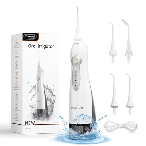 Water Flossers for Teeth Cordless, Water Teeth Cleaner Picks, 300ML Tank Dental Flosser, 3 Modes & 4 Jet Tips IPX7 Waterproof Portable Oral Irrigator, Professional Water Flosser Braces Care Water Flossers for Teeth Cordless, Water Teeth Cleaner Picks, 300ML Tank Dental Flosser, 3 Modes & 4 Jet Tips IPX7 Waterproof Portable Oral Irrigator, Professional Water Flosser Braces Care