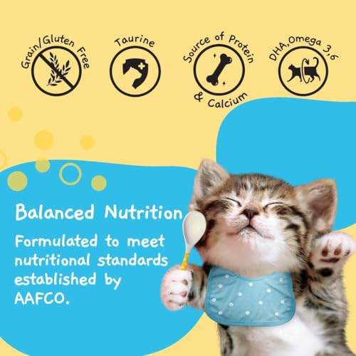 Image of Moochie Tasty Wet Cat Food, (85 g X 48 Pouches) Grain Free Cats Gravy Meal, Healthy Growth Tuna Mousse with Chicken, No Artificial Flavours Kitten Food, Non-Vegetarian Cat Foods Pouch