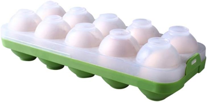 Egg Tray with Lid, Lockable Container Plastic Storage Box Holder for Outdoor Camping Picnic