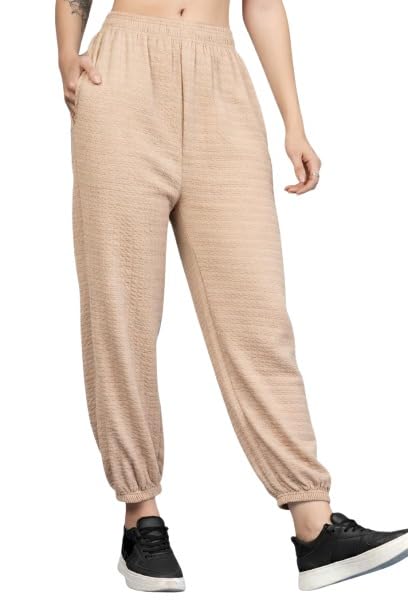 Image of UZARUS Women's Ultra-Soft Baggy Fit /Relaxed Fit Joggers with Side Pockets & Gripped Hem