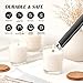 LIHTUN Candle Lighter, Windproof Electric Lighter with LED Battery Display Safety Lock, Flameless Rechargeable Lighter with Built-in USB Cable, Plasma Arc Long Lighter for Candle BBQ Camping Lighters