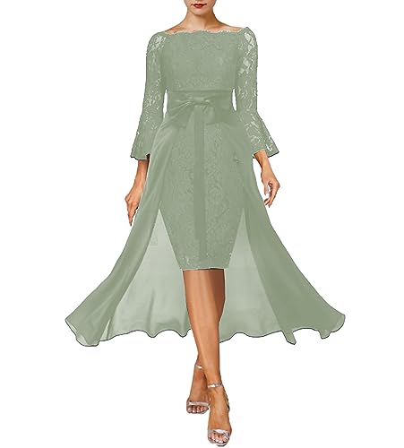 ワンピース theory silk 100% dress Olive Green 2 Sage Green Bridesmaid Dress Satin A-Line V-Neck Maxi | US0