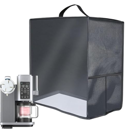 Funda para máquina de hielo con ventana transparente y protección térmica para cocina 8