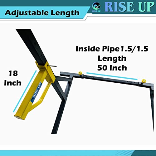 Image of RISE UP � Squat Rack Power Cage with with Pull Up Bar, J-Cups & Safety Arms