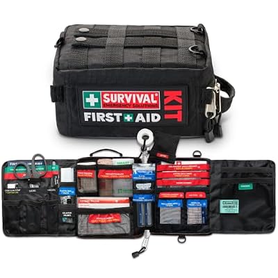 SURVIVAL 95-Piece Emergency Response First Aid Kit, Compact Adventure Kit