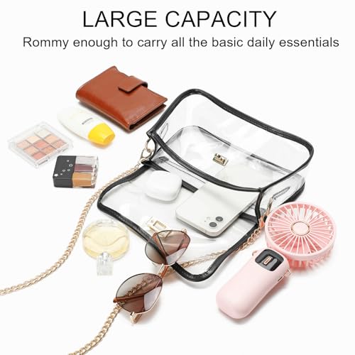 YGR Clear Bag Stadium Event Concert Approved, Transparent Clear Crossbody Purse Shoulder Bag for Women3