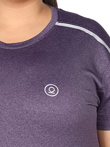 Image of CHKOKKO Women's Polyester Round Neck Regular Fit Gym Sports T-Shirt