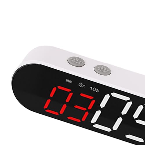 Timer Intervallometrico per Allenamento, Cronometro Sportivo Magnetico e Ricaricabile, 1500 mAh, Orologio Digitale a LED per Palestra, Crossfit, HIIT, Tabata e Boxe