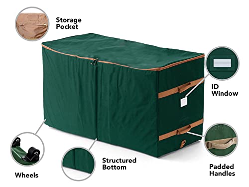 Covermates Keepsakes Christmas Tree Structured Rolling Storage Bag - Superior Protection, Reinforced Handles - Holiday Storage-Green #TOP2