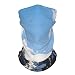 Produktbild hat Outdoor Silk Headband Lake House Decor Snowy Mountain Scenery In Summer Cloudy Sky Natural Beauty Pattern White Blue Brown Reusable Neck Gaiter Face Scarf