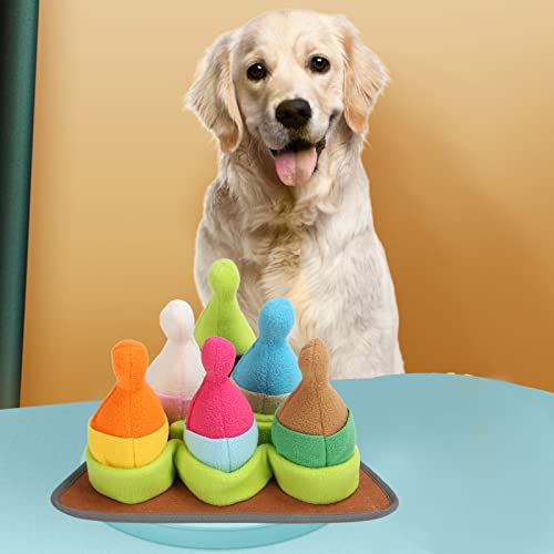 Almofada para cheirar animais de estimação, tapete de alimentação para cães que comem lentamente, fá