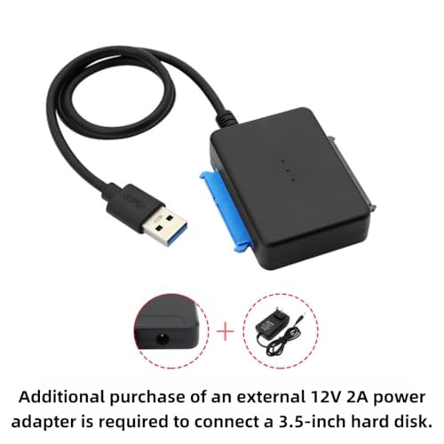 Cable Adaptador Dual USB 3.0 a SATA para 2.5/3.5" HDD/SSD miniatura 2