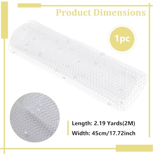 BENECREAT 2m Birdcage Veil Netting Fabric - Image 2