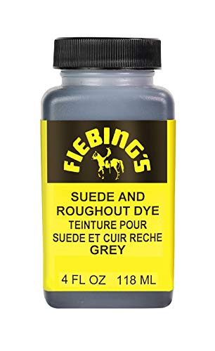 Fiebing's Suede Dye - Recolor, Brighten and Restore Suede and Rough-out Leather -Grey
