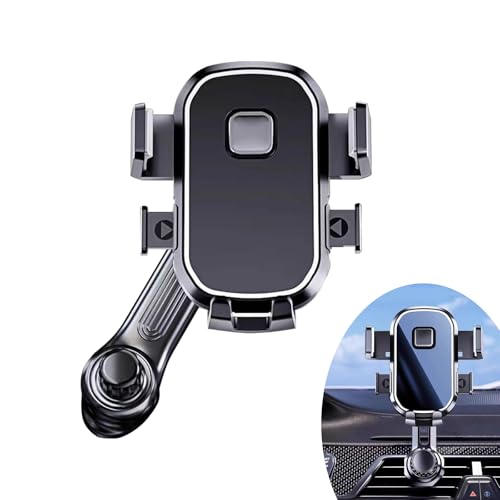 NGHEY Black Car Phone Holder, Ventilation Phone Holder, 360 Adjustable, Suitable for 4.7-6.8 inch Mobile Phones