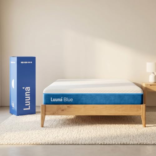 Colchão Queen Luuna Blue 21cm, 3 espumas Média-Firme, Ortopédico, 10 Anos