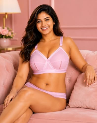 Image of SONA Perfecto Plus Size Cotton Full Coverage Bra for Women Heavy Bust