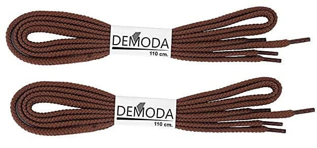 Demoda 8mm wide Flat Shoelaces for Sports,Sneakers and Athletic Shoes 110 cm(Pack of 2) (Brown) (B09RMP7RFC) Amazon Price History, Amazon Price Tracker