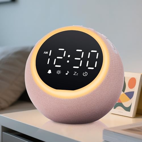 Mee 2ou Weißes Rauschen Gerät Mit 25 Beruhigenden Klängen, Dimmbarer Nachtlicht, Schlaf-Timer, Wecker, 16 Einstellbare Lautstärken, Schlafhilfsgerät Für Babys, Kinder, Erwachsene, Zuhause, Reisen