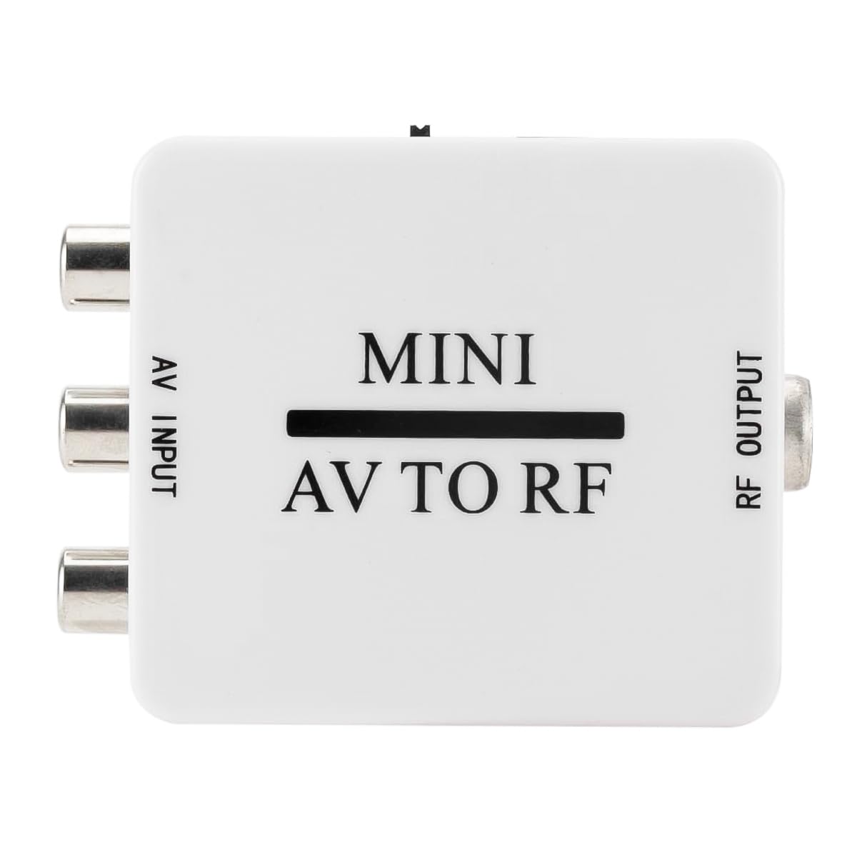 Convertisseur Modulateur Bidirectionnel RCA/composite AV Vers RF Adaptateur AV2 PAL/NTSC/SECAM Vers PAL/NTSC Système TV Compatible Avec DVD/VCR/PS/Projecteur (Blanc, Plug and Play)