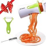 OVOS Spiralizer for Zucchini Vegetable Slicer Spiral Slicer Zucchini Noodle Maker for Veggies Noodles Cucumber Carrot Potato Dishwasher Safe