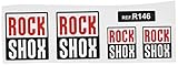 Perfekte Passform. Ecoshirt, AC-1QNR-PFBI Rock Shox R146 Vinyl Aufkleber Decal Sticker Decal Decal Sticker, Weiß/Rot/Schwarz