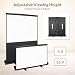 Todeco Beamer Leinwand 72 Zoll 4:3, Mobile Business und Heimkino Beamer, Tragbar Projektor Leinwand, Bodenprojektor Bildschirm, 146 x 109 cm, Keine Montage erforderlich