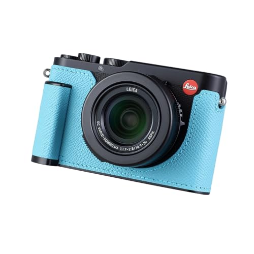 SIUTATDSH �J�����n�[�t�P�[�X Leica D-LUX 8�p�A�r���e�[�W���^���{�v�C���X�^���g�J�����ی�P�[�X �X�^�C���b�V�� �|�[�^�u�� �ϏՌ� (�u���[ S)