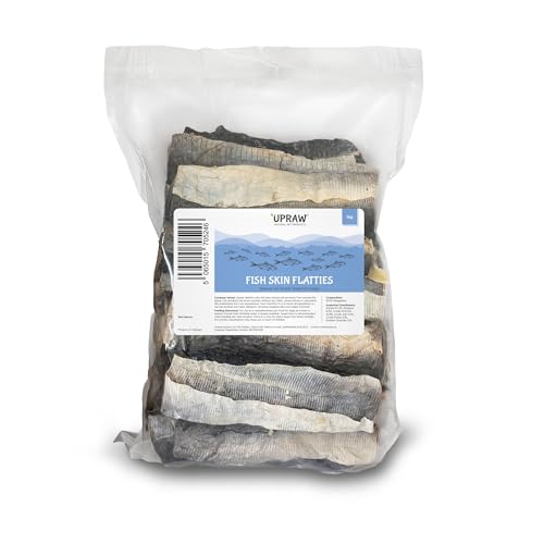 Naturally Air Dried Fish Flatties 1kg Traditional Air Dried Fish Fillets Preservative Free High Protein Seafood - Healthy Natural Dog Treats - Grain Free -Hypoallergenic