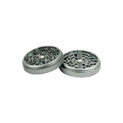 KANNASTOR GR8TR V2 Grinder - Solid Premium Food Grade Quality Aluminum - 8 Pieces - 60 Mesh Stainless Easy Change Screen - Perfect for Herb Spices - Smooth Grind Easy Cleaning - Storage Lid