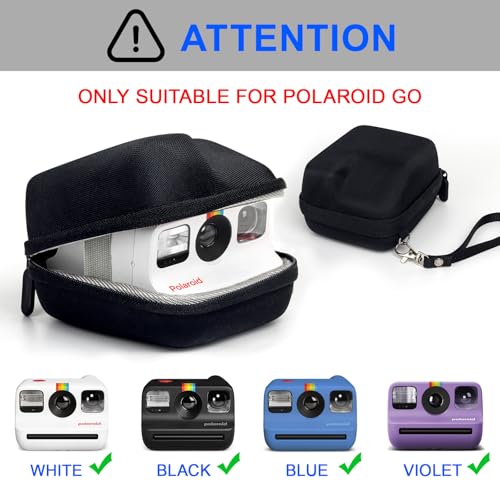Funda rígida para cámara Polaroid Go negra miniatura 3