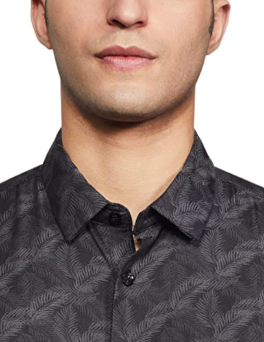 Image of Parx Men's Printed Slim Fit Casual Shirt