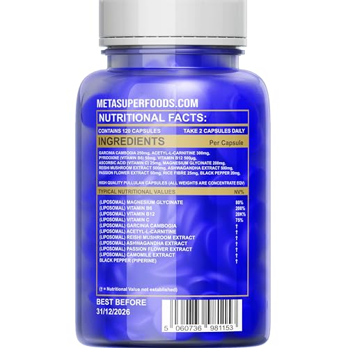 Night Burn Liposomal 120 Capsules for Women and Men 60 Days Supply | Vegan | Size Management | 50% More Than Other Brands High Strength Supplement - Image 3