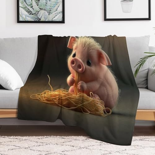 Manta de franela de cerdo de 150x200 cm suave y gruesa para sofa y cama 3