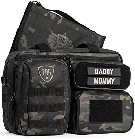 Tactical Baby Gear Deuce 3.0 Tactical Diaper Bag with Changing Mat (Black Camo)