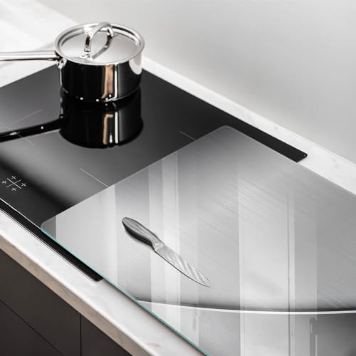 Planche à découper induction 80x52cm Wallfluent protège plaque cuisson résistant