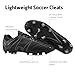 DREAM PAIRS Mens Sport Flexible Athletic Lace Up Light Weight Outdoor Cleats Football Soccer Shoes,Size 9,Black/Grey,160859-M