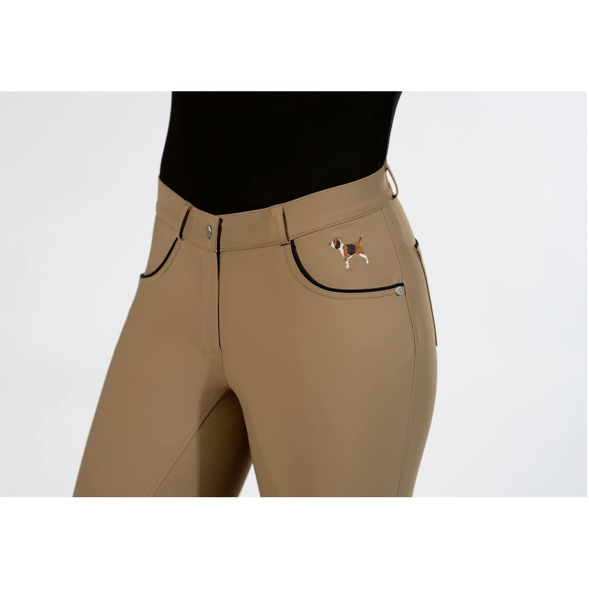 HKM Beagle Culera Full Silicona - Pantalones de Montar Mujer