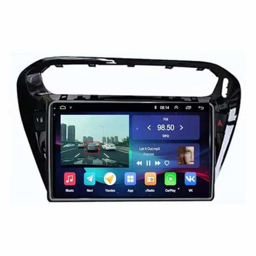 Stereo Pantalla para Citroen c-Elysee CElysee 2012-2016 Android 15 9 Pulgadas Reproductor Multimedia con Ahd Controles en El Volante para, 4 Core 2G+64G