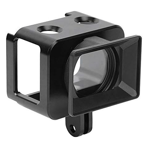 M ugast Metal Camera Cage for Sony RX0 II, Action Camera Case 1/4 Screw Hole with 37mm UV Filter for Vlogging, Selfie, Live Streaming Cover