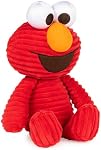 GUND Sesame Street Official Cuddly Corduroy Elmo Muppet Plush, Premium Plush Toy for Ages 1 & Up, Red, 10.5”