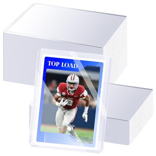 40 Count Trading Card Sleeves, Clear Top Loaders Card Sleeves for Baseball, Sports Cards Protector 3