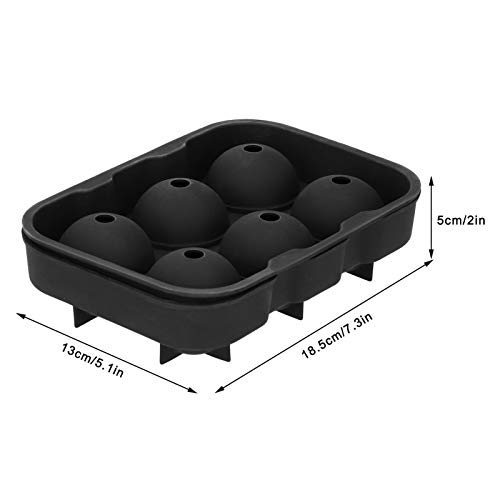 Molde de silicona para cubos de hielo redondos con tapa miniatura 4