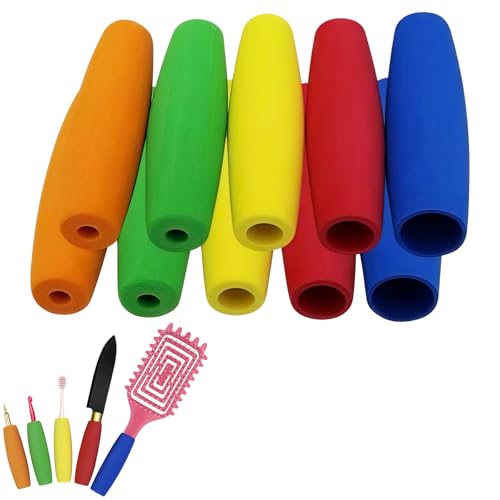Arthritis Aids for Hands 10Pcs Adaptive Utensils Foam Tubing Handle Sleeve for Parkinsons Built Up Grip Aid for Utensils Tools and Pens for Elderly Disabled Arthritic Handicapped Rheumatoid