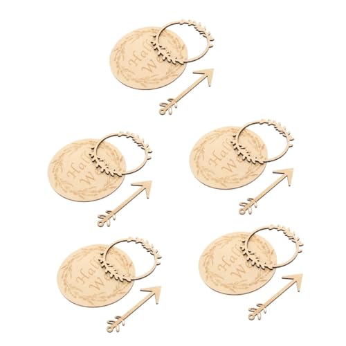 5sets Cartoline Annuncio Per Carte Mensili Legno Per Decorazioni Naturale Per Foto Del Tuo Souvenir Preziosi Per Ogni Crescita