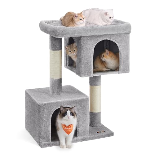 Feandrea Arbre à Chat, Tour de Jeux 101 cm, XL, Maison pour Chats Jusqu’à 20 kg, Grande...