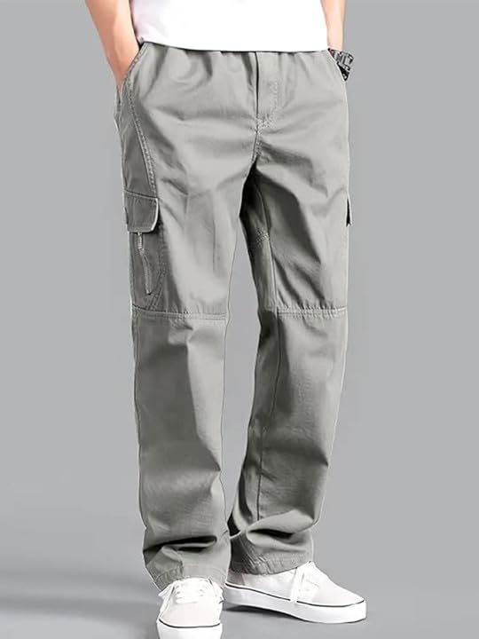 Image of FABRIPPLE Men's Olive Green Cargo Pants | Relaxed Fit Utility Trousers | Multi Pocket Casual Wear | Stylish Streetwear Bottomwear for Men